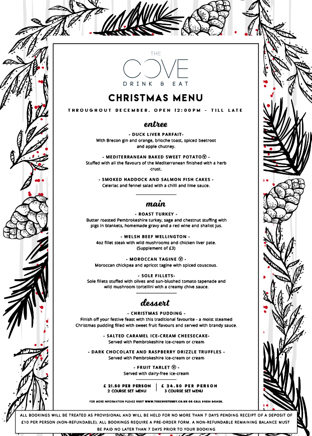 The Cove Bar and Restaurant in Tenby